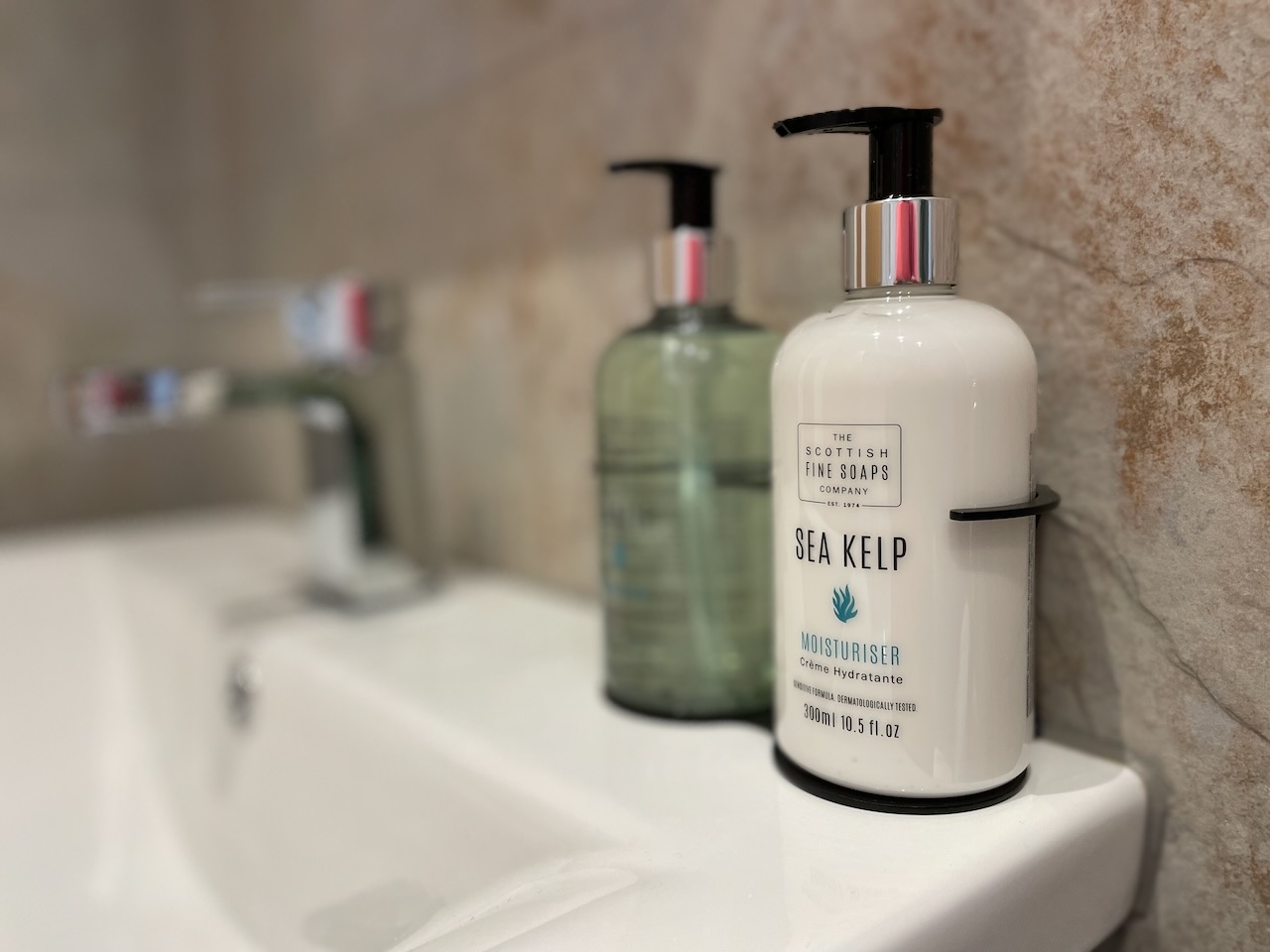 Quality toiletries in downstairs bathroom