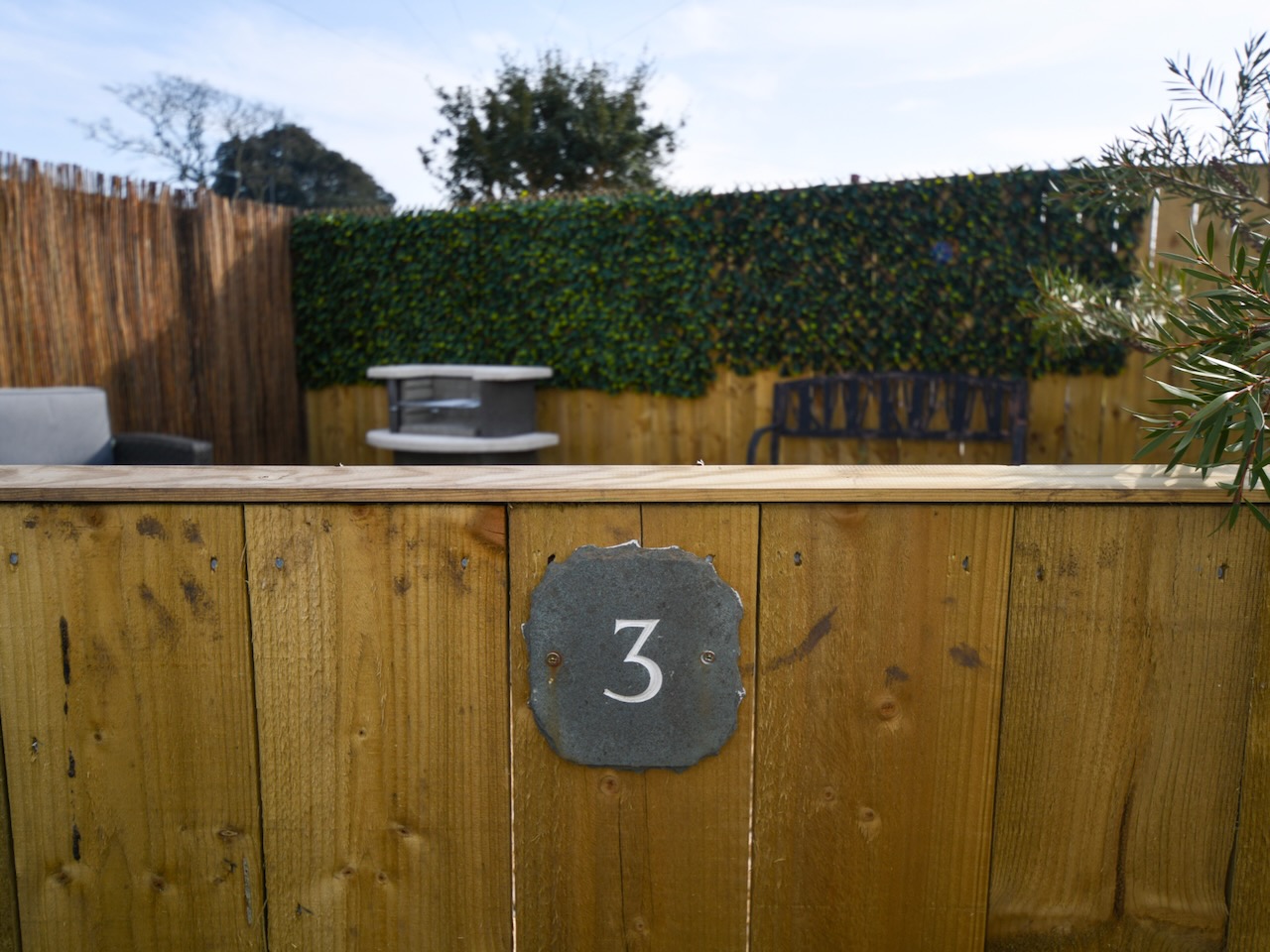 Entrance to the garden at 3 Finley cottage